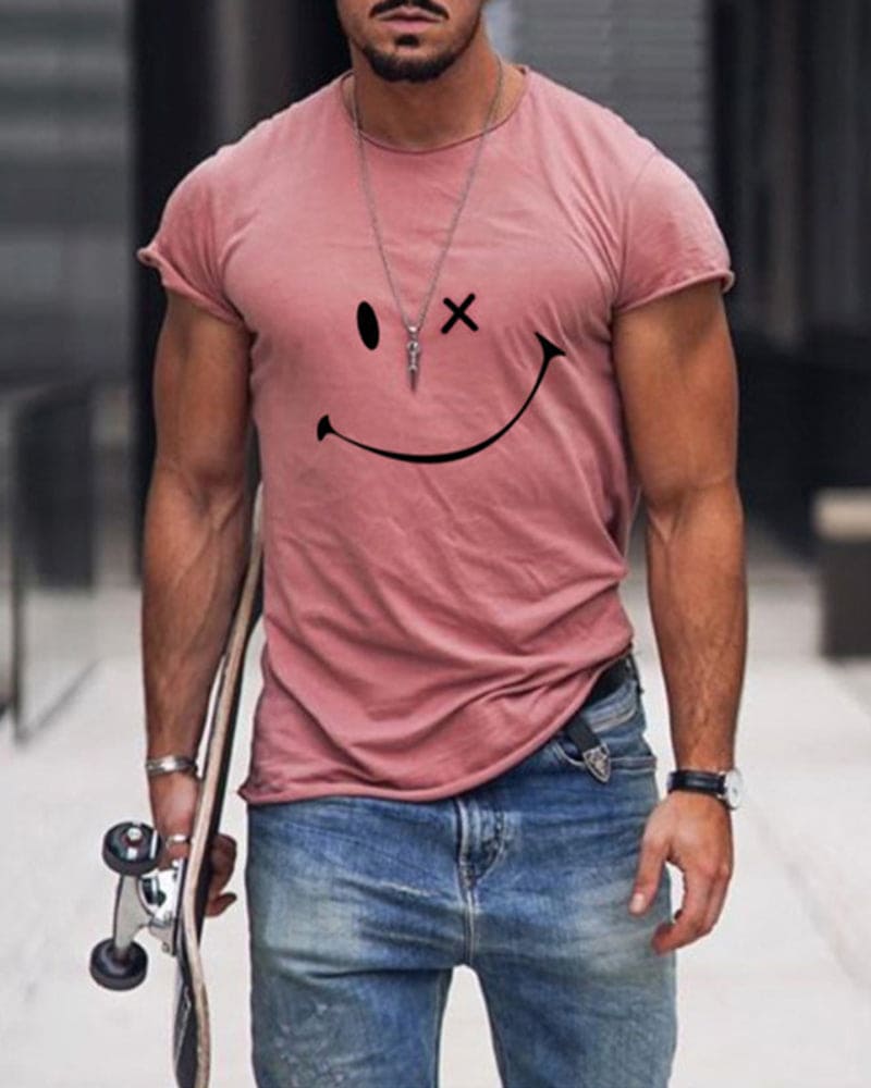 Men’s Cotton T Shirt Short Sleeve Crew Neck Casual Comfortable Everyday Basic Summer Wear