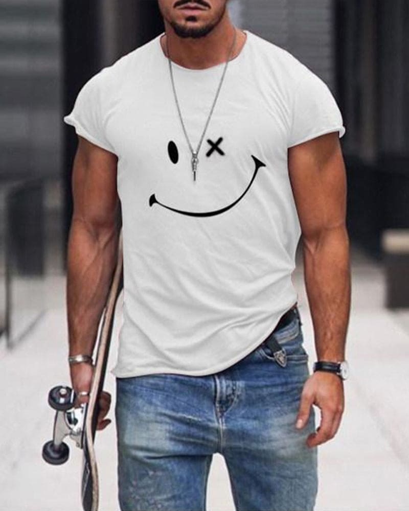 Men’s Cotton T Shirt Short Sleeve Crew Neck Casual Comfortable Everyday Basic Summer Wear