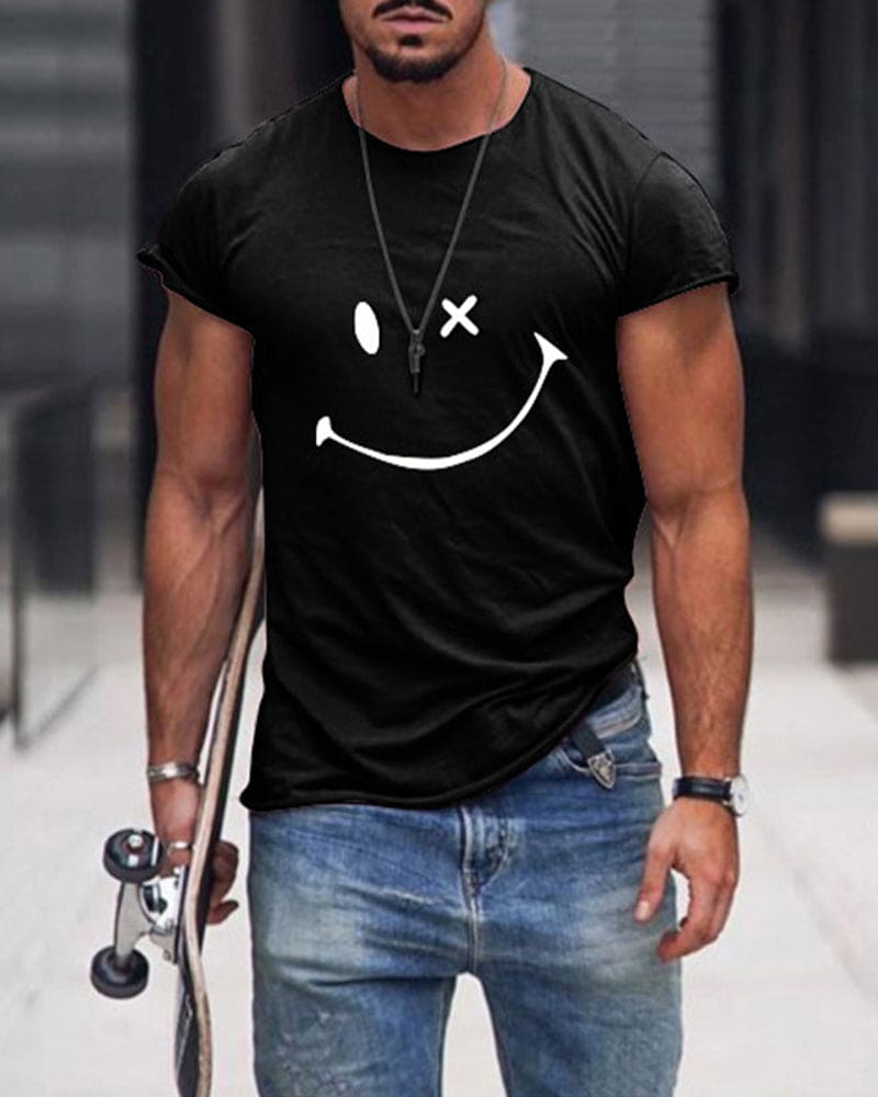Men’s Cotton T Shirt Short Sleeve Crew Neck Casual Comfortable Everyday Basic Summer Wear