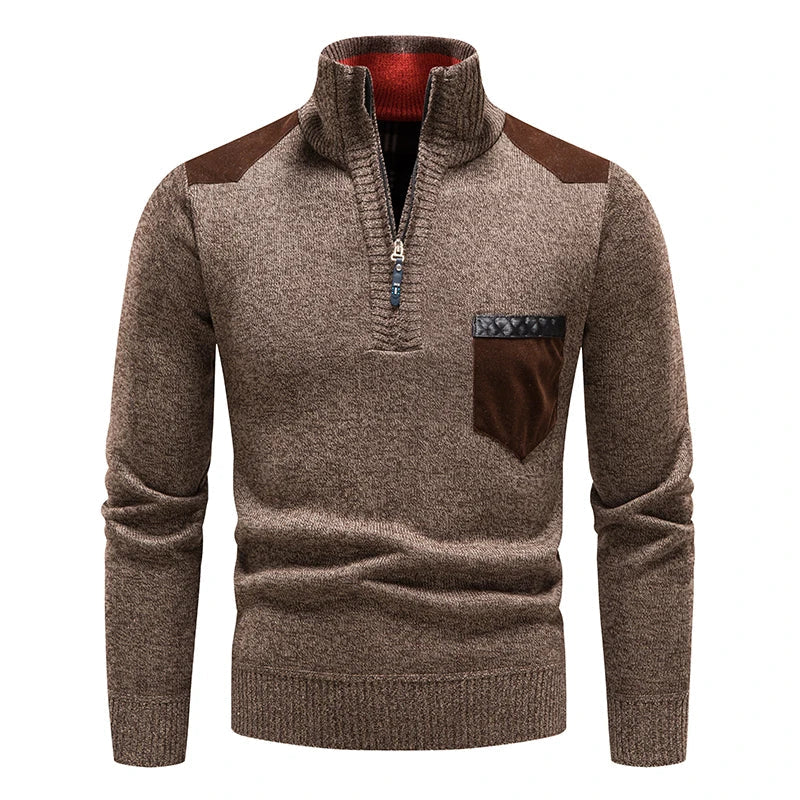 Tom Hollinger | Klassischer Strickpullover mit Reißverschluss