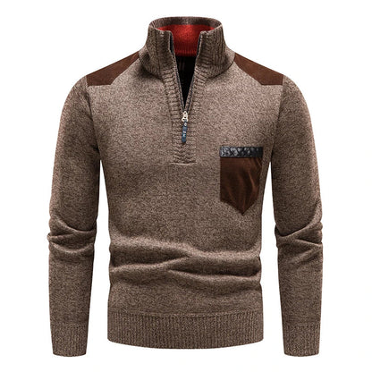 Tom Hollinger | Klassischer Strickpullover mit Reißverschluss