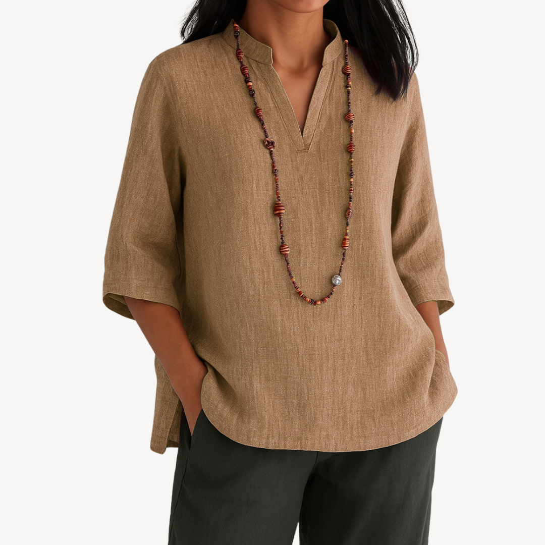 Katherine | Women casual Linen Tunic top