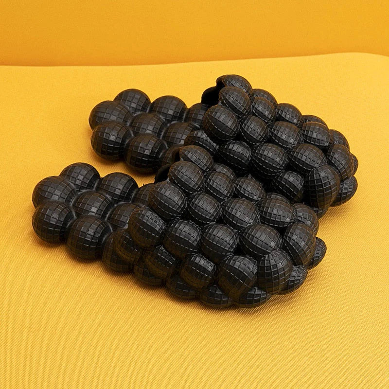 Bubble Slides | Trendy & Comfortable Indoor Slippers-Black-5.0-6.0-State of Style