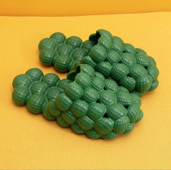 Bubble Slides | Trendy & Comfortable Indoor Slippers-Green-5.0-6.0-State of Style