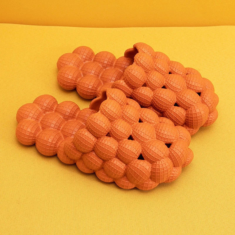 Bubble Slides | Trendy & Comfortable Indoor Slippers-Orange-5.0-6.0-State of Style