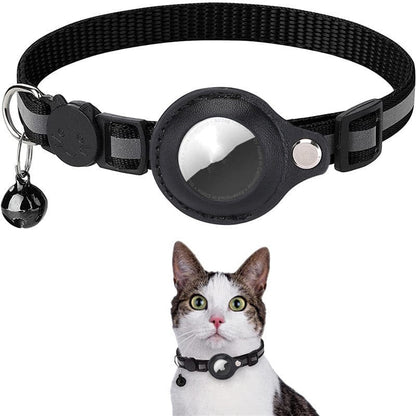 Pet AirTag Collar Nylon Ripstop Adjustable 22–35cm Reflective Breakaway Waterproof Cat Dog Tracking Collar Lightweight | Koossa