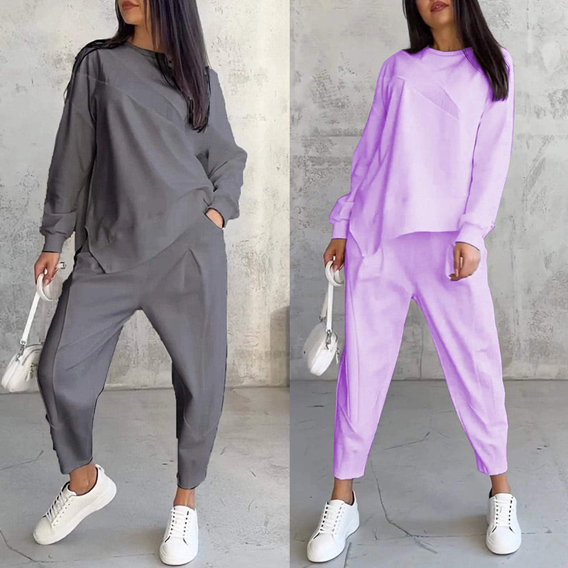 Ida – Fashionabelt sæt med iøjnefaldende sweatshirt og bukser