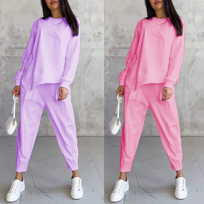 Ida – Fashionabelt sæt med iøjnefaldende sweatshirt og bukser