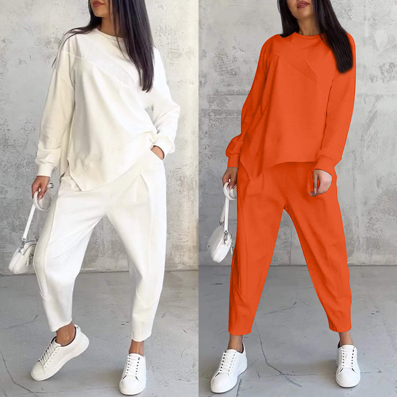 Ida – Fashionabelt sæt med iøjnefaldende sweatshirt og bukser
