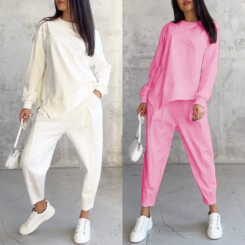 Ida – Fashionabelt sæt med iøjnefaldende sweatshirt og bukser