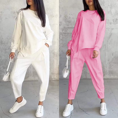 Ida – Fashionabelt sæt med iøjnefaldende sweatshirt og bukser