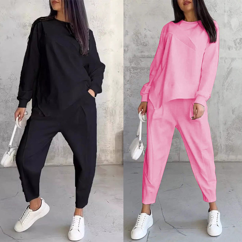 Ida – Fashionabelt sæt med iøjnefaldende sweatshirt og bukser