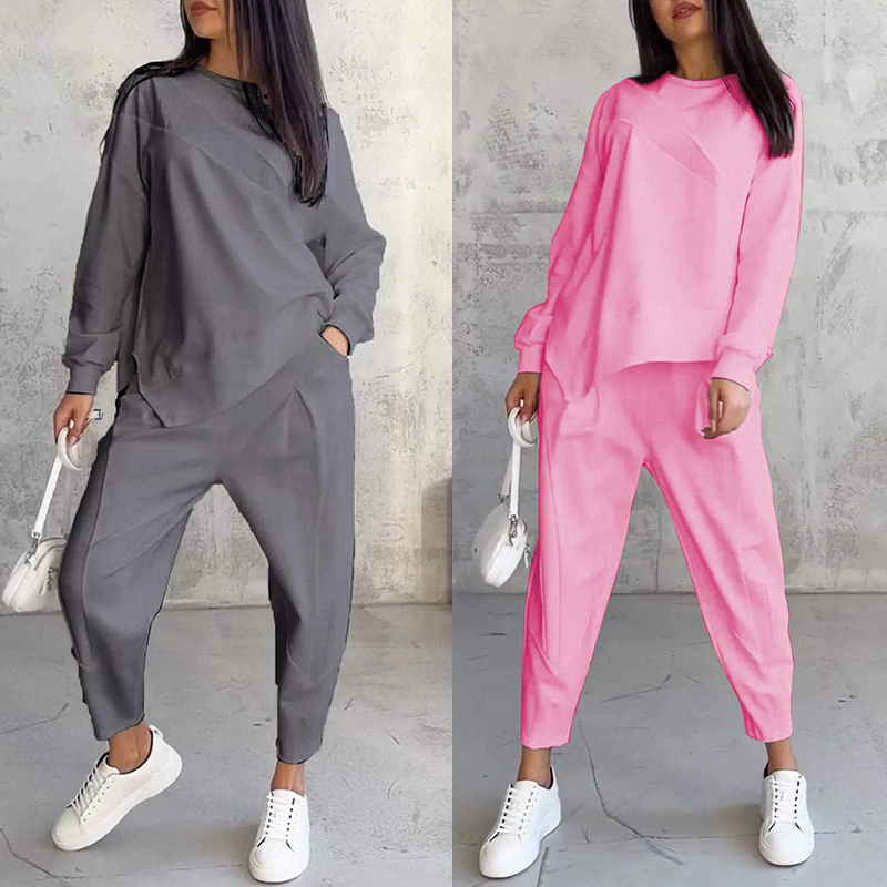 Ida – Fashionabelt sæt med iøjnefaldende sweatshirt og bukser