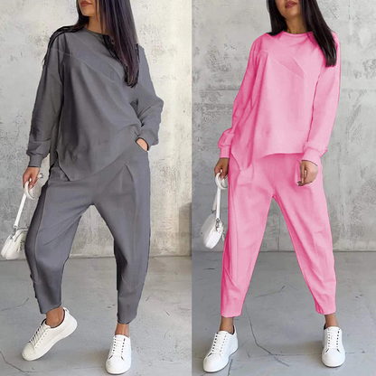 Ida – Fashionabelt sæt med iøjnefaldende sweatshirt og bukser