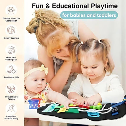 BusyLino Montessori Busy Board - Activiteitenboek Peuters - Ukkenhuis