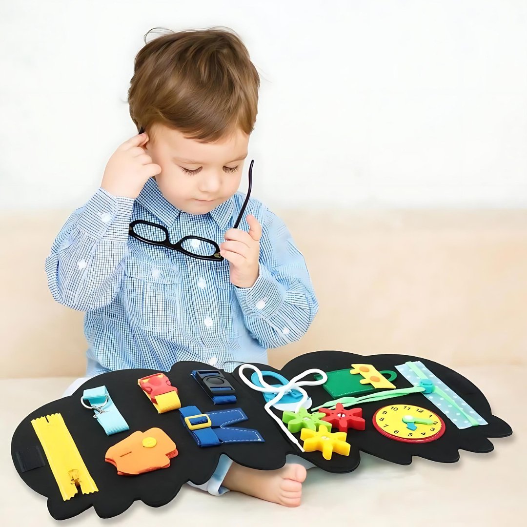 BusyLino Montessori Busy Board - Activiteitenboek Peuters - Ukkenhuis