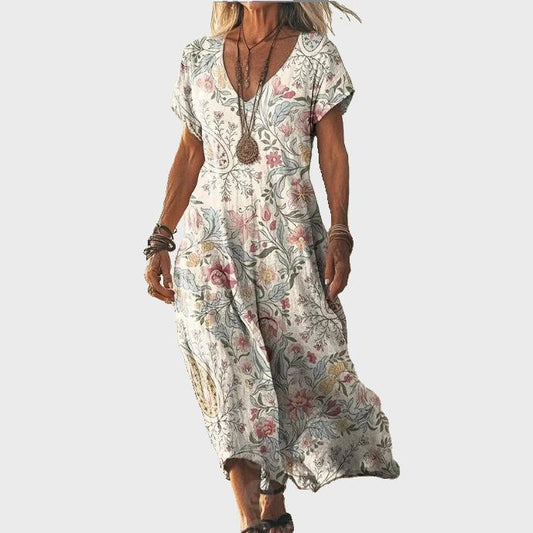 Jaroslava - Vintage Floral Dress