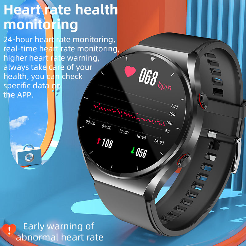 One-Click Bloedglucose|Bloedglucose Bloeddruk ECG|ECG HRV Hartslagmonitor Gezondheids Smartwatch
