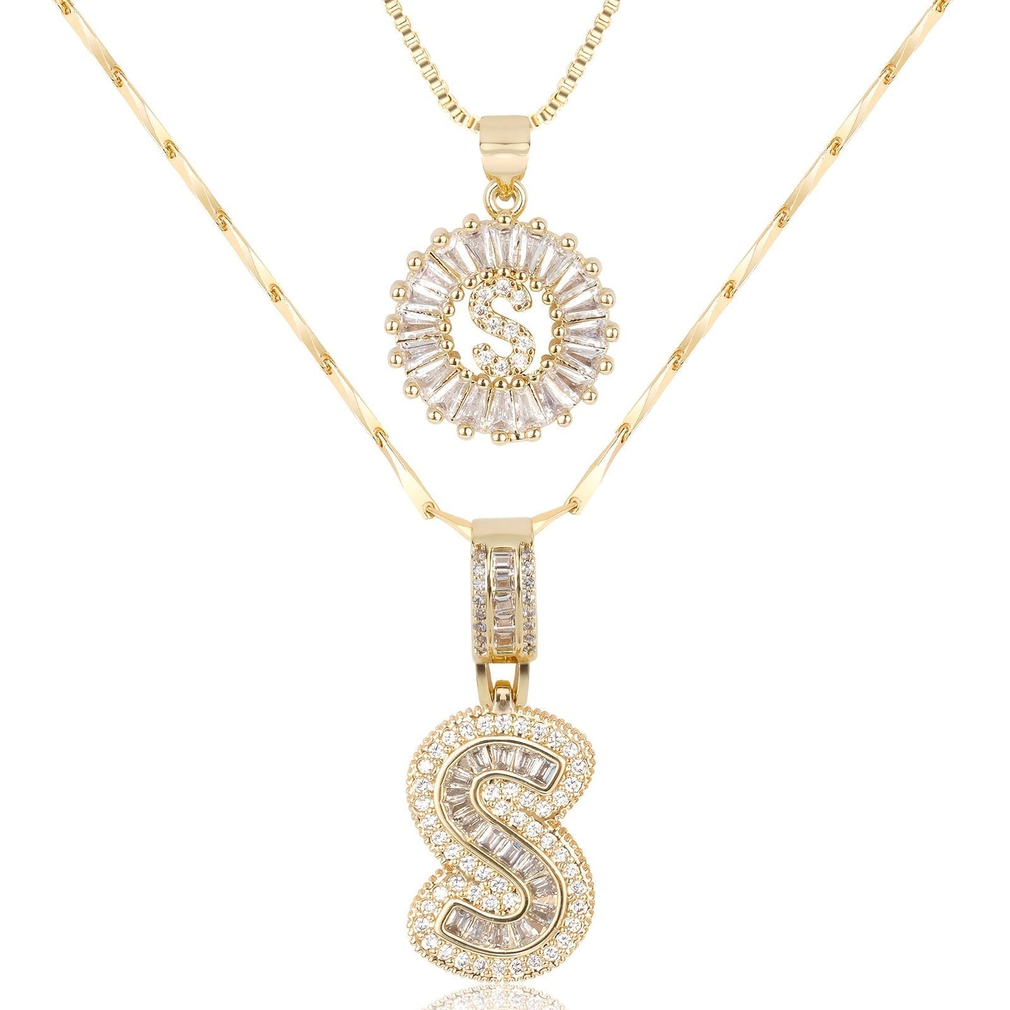 GemLetter Ketting - Initiaal Hanger met Luxe Glans