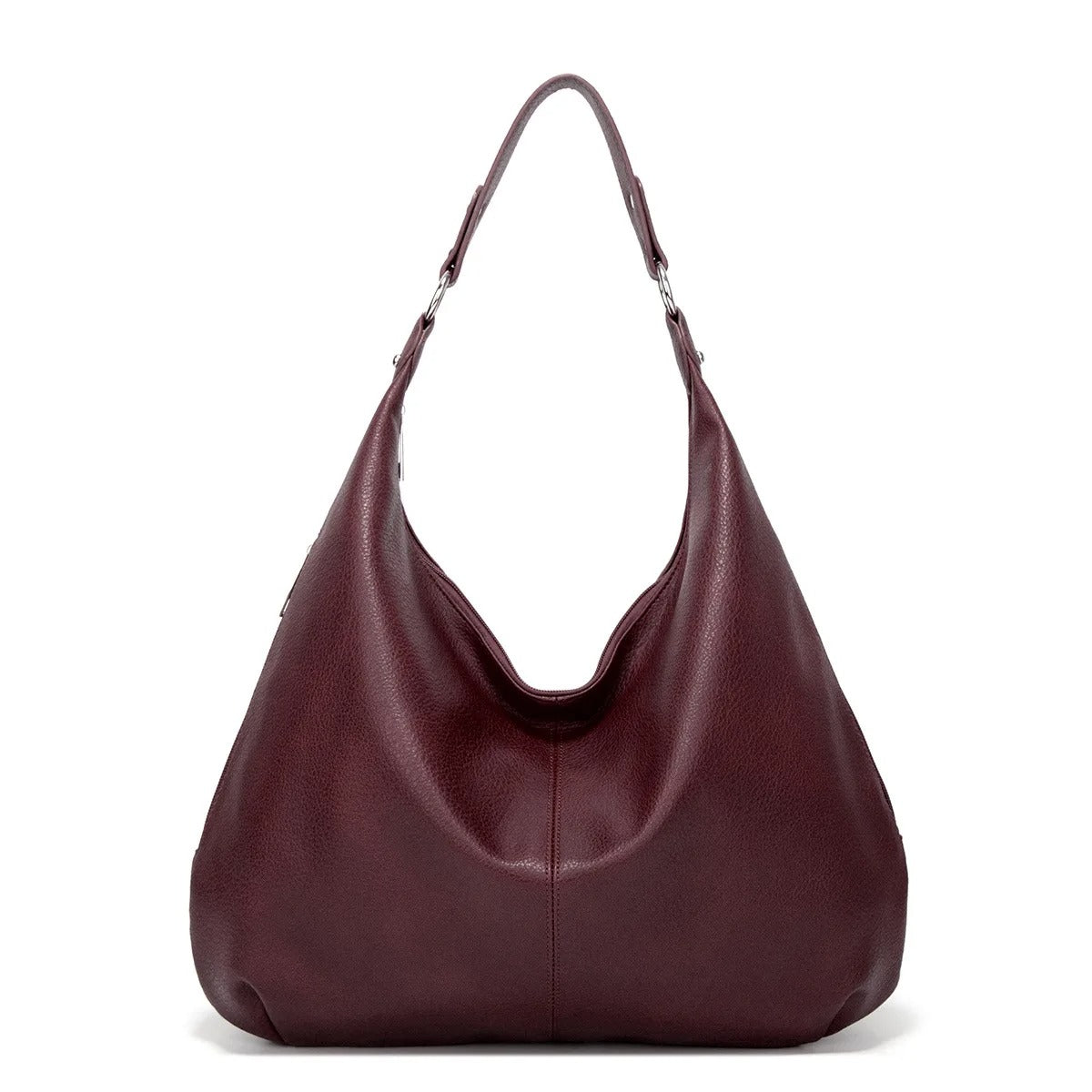 Weiche Leder Hobo-Tasche mit großer Kapazität für Damen