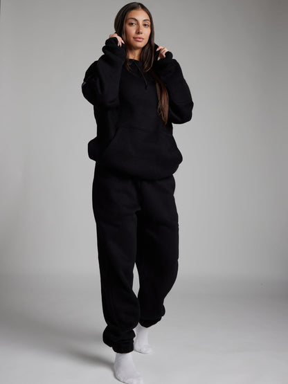 Cozy travel hoodie with airplane mode graphic