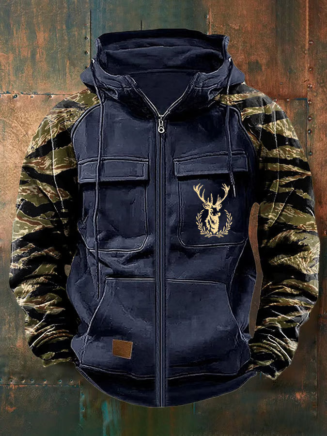Sauberer, schlanker Hoodie mit Reißverschluss und mehreren Taschen Damen