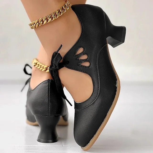 Zydrune - Vintage Leather High Heel Pumps