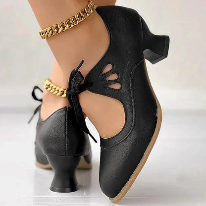 Zydrune - Vintage Leather High Heel Pumps