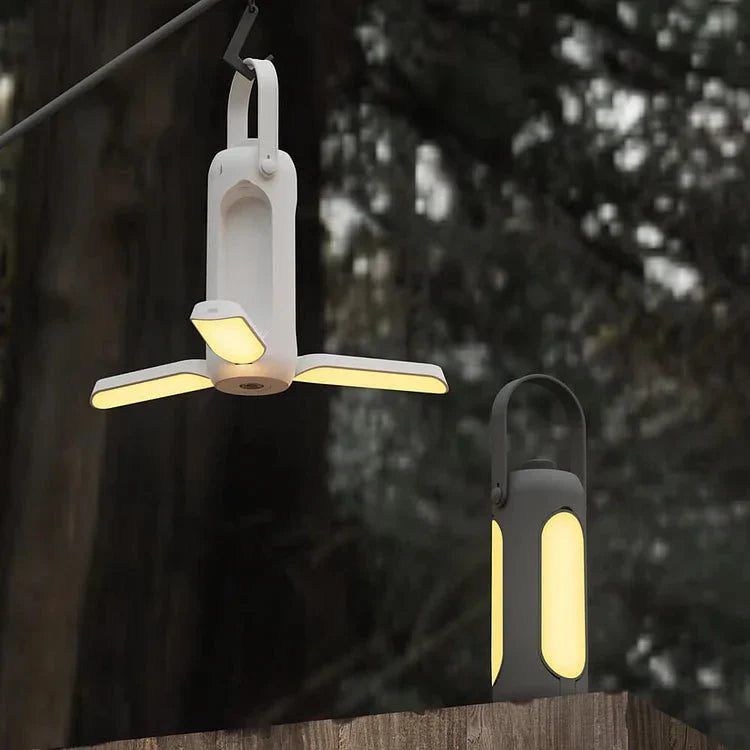 Portable Camping Lantern Foldable LED Light for Outdoor Use | 3 Color Stepless Dimming | 10000mAh Long Battery Life | Hanging Tent & Emergency Light