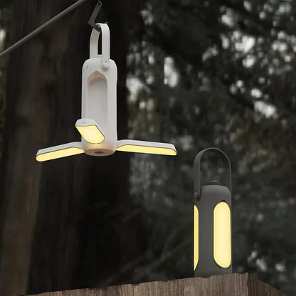 Portable Camping Lantern Foldable LED Light for Outdoor Use | 3 Color Stepless Dimming | 10000mAh Long Battery Life | Hanging Tent & Emergency Light