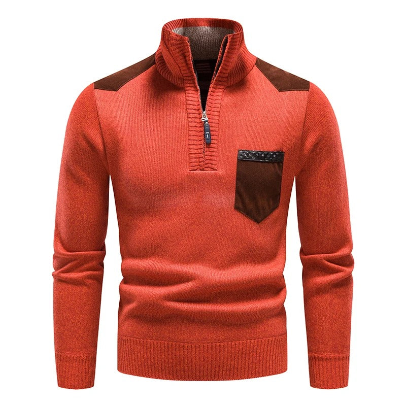 Tom Hollinger | Klassischer Strickpullover mit Reißverschluss