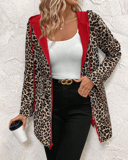 Aleah | Reversible Coat with Leopard Print | Lunarafi