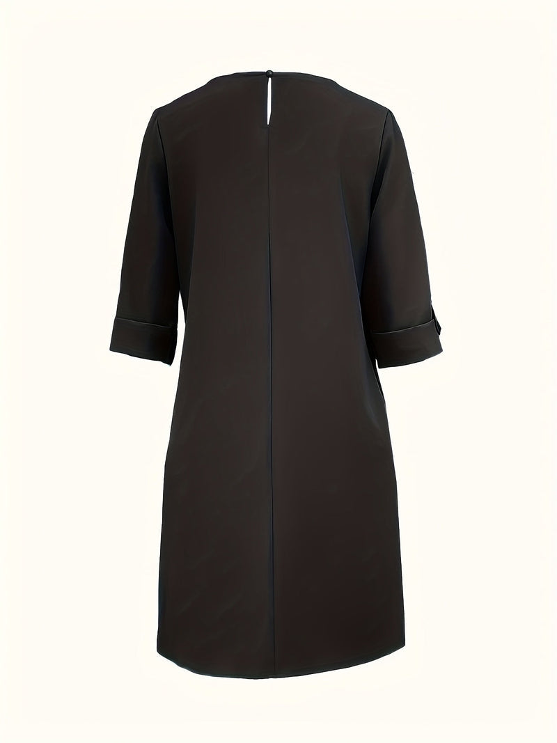 Kayana – Bequemes Kleid mit Rundhalsausschnitt