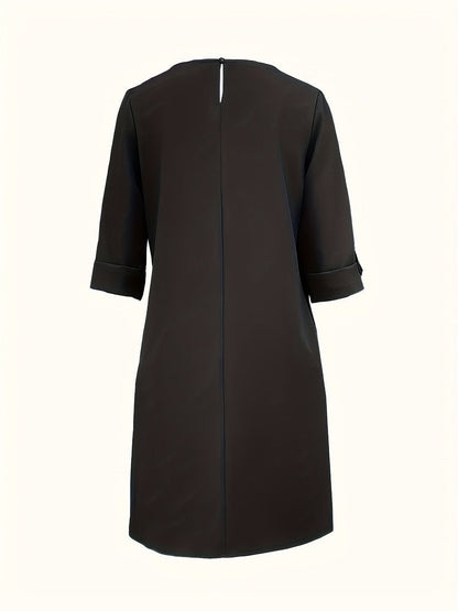 Kayana – Bequemes Kleid mit Rundhalsausschnitt
