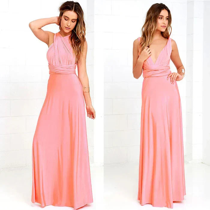 Maxi Dress Cotton Halterneck Backless Spring Occasion Dress