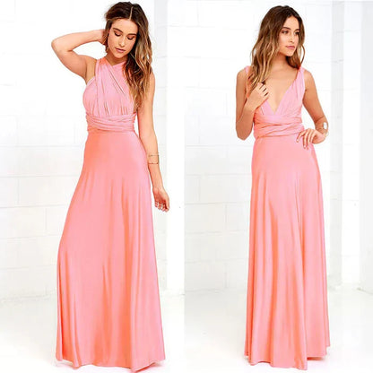 Maxi Dress Cotton Halterneck Backless Spring Occasion Dress