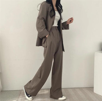 Hailey | Women Tailored Suit set z Long blazer