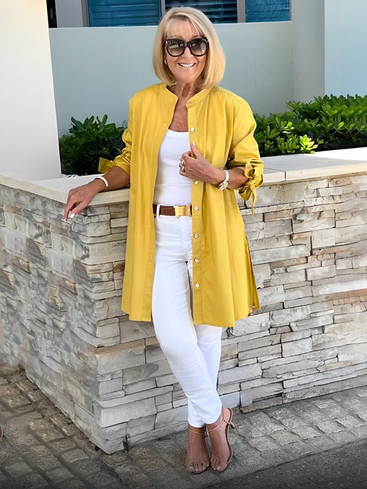 Liora™  |  Long Button-Up Shirt Jacket (Today only: Buy 1, Get 1 Free!)