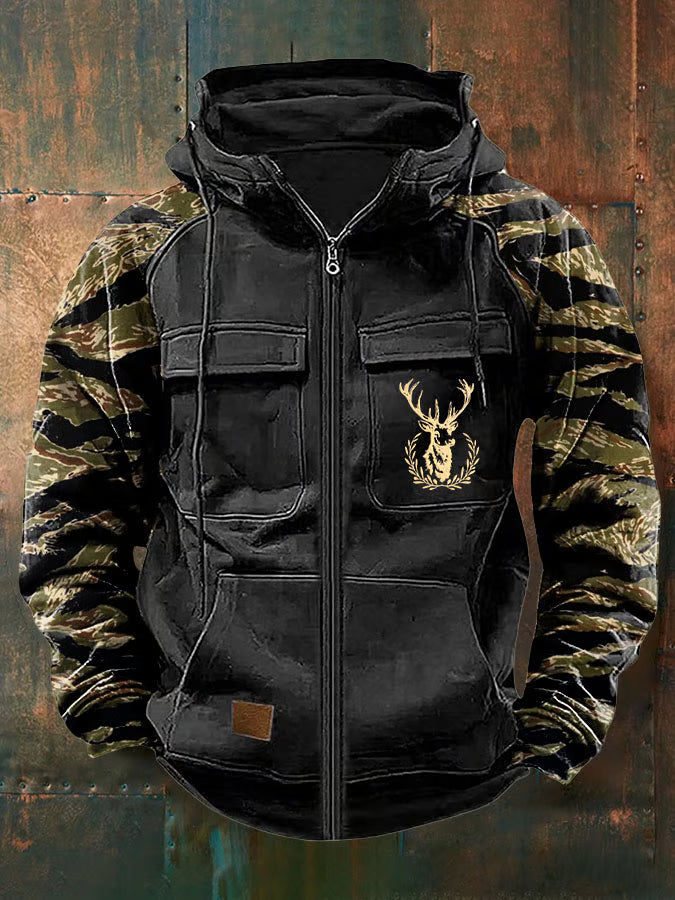 Sauberer, schlanker Hoodie mit Reißverschluss und mehreren Taschen Damen