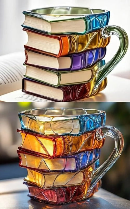 BuchBecher™ / Bemalte Buch-Tasse