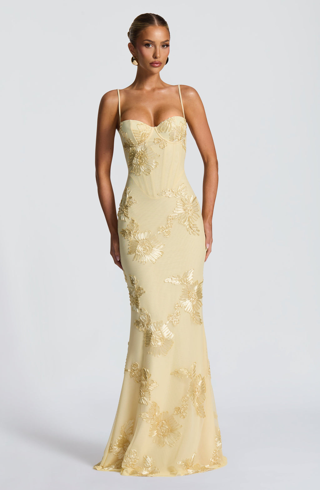 Damen Maxikleid mit Spaghettiträgern Elegantes Sommerkleid für Hochzeitsgäste