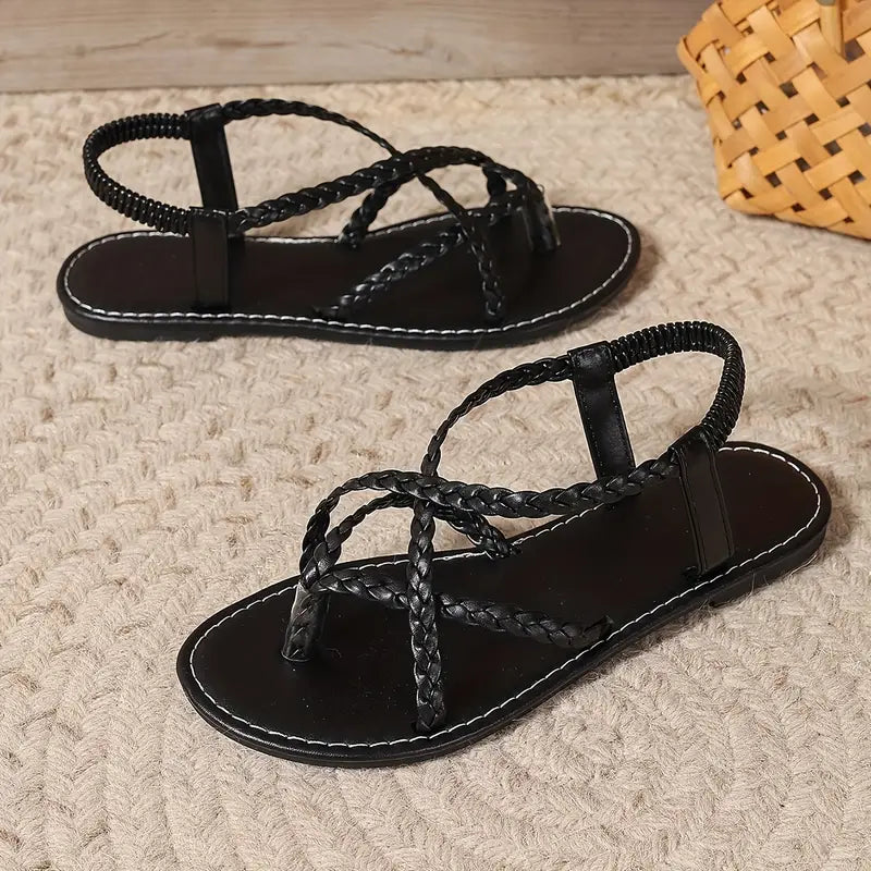 Women’s Comfortable Slip-On Sandals with Adjustable Straps