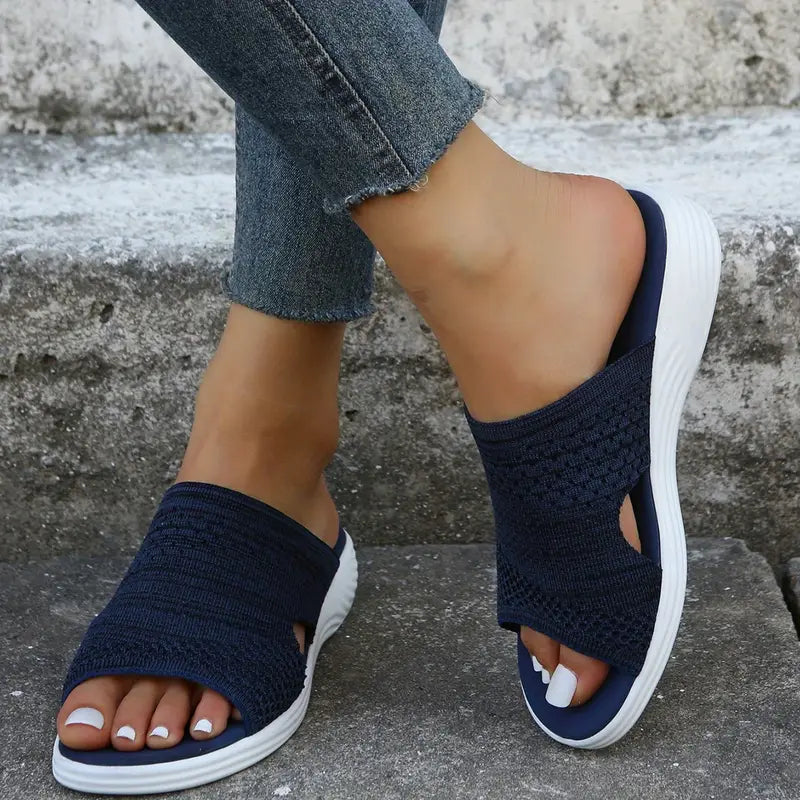 Womens Comfort Slip On Slide Sandals