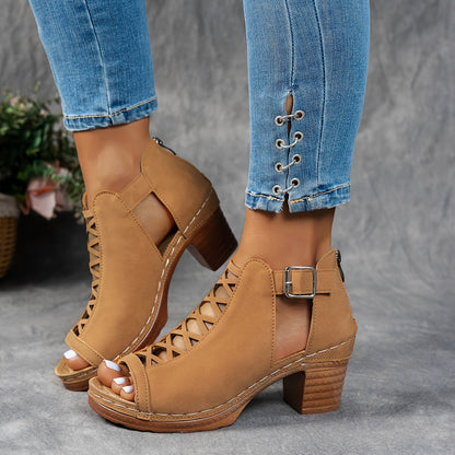 Nessa™ Lattice-Heel Sandals