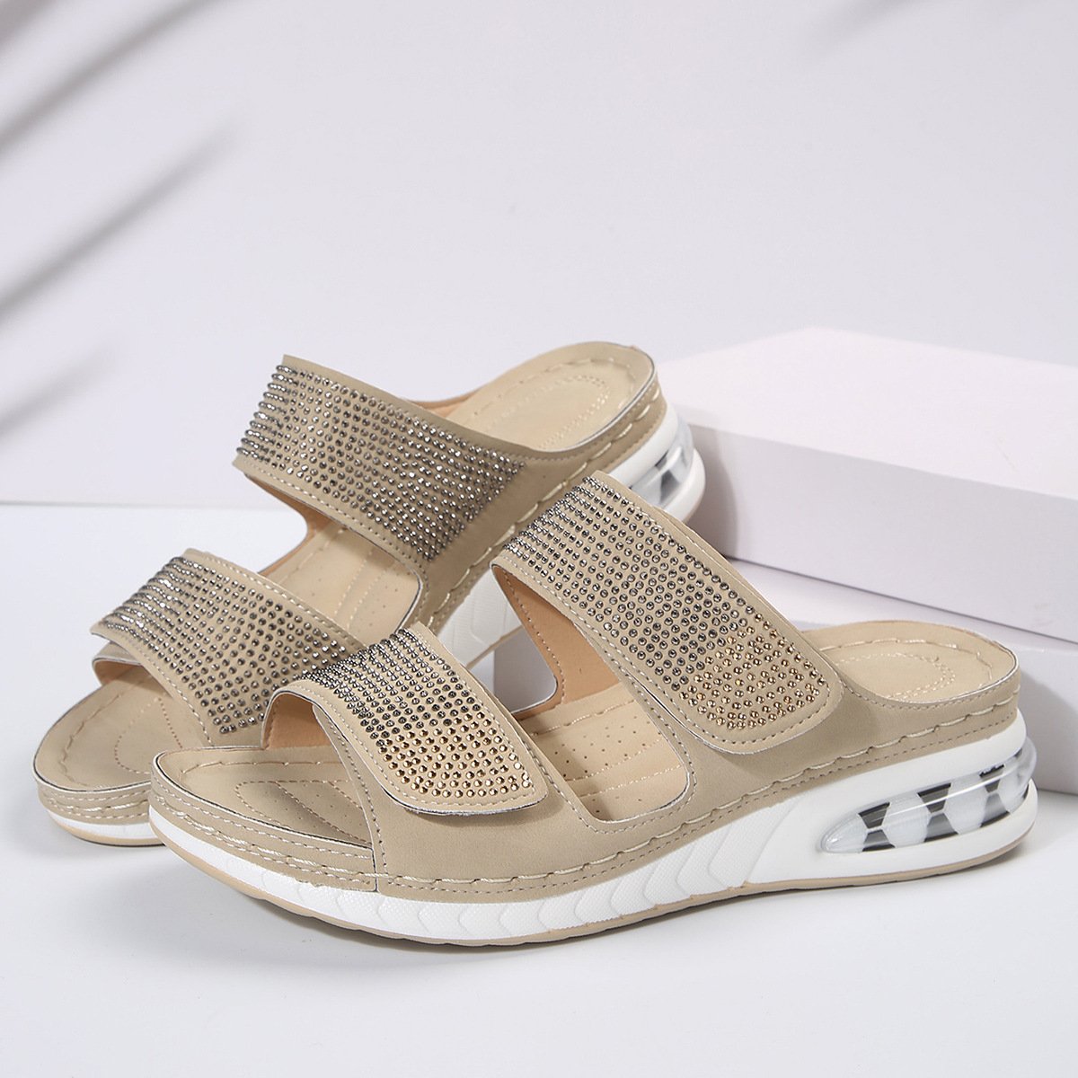 Nina - Sandales compensées femme coussin d’air