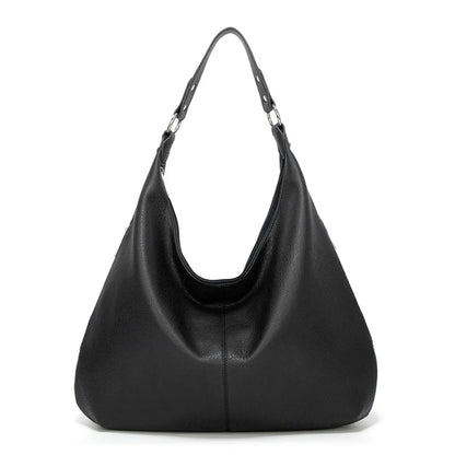 Weiche Leder Hobo-Tasche mit großer Kapazität für Damen