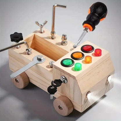 Montessori Busy Board – Interactief leerspeelgoed voor kinderen ter bevordering van fijne motoriek en cognitieve vaardigheden