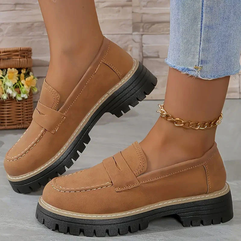 Lucy | Mocassins confortables et chunky pour femmes avec plateforme