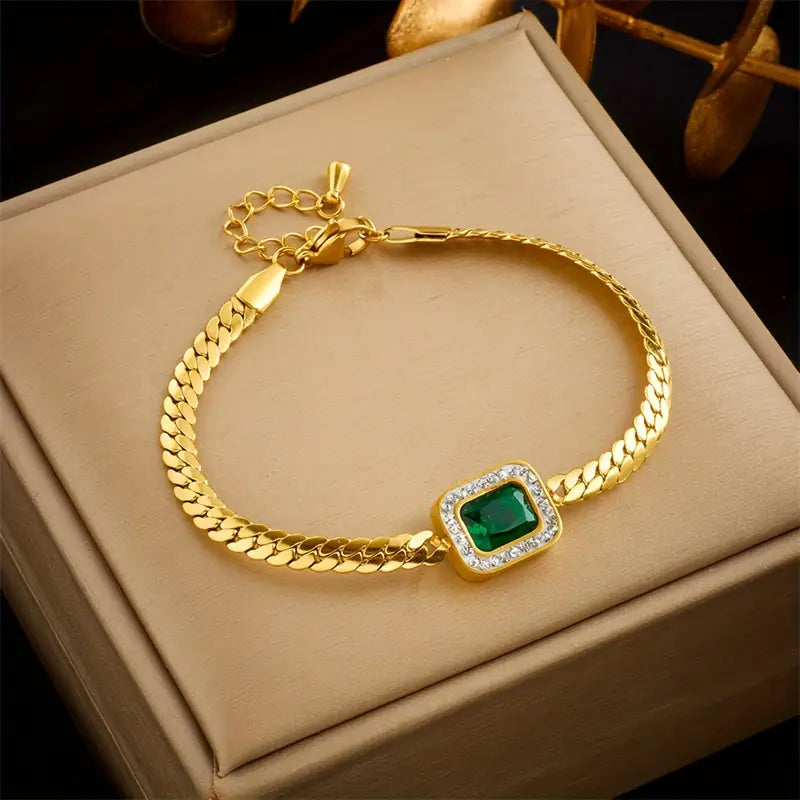 Bracelet Joana Verdoyant avec Émeraude