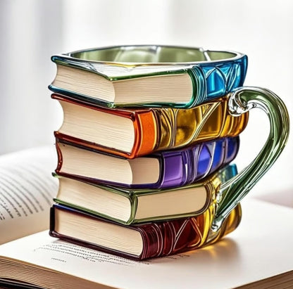 BuchBecher™ / Bemalte Buch-Tasse
